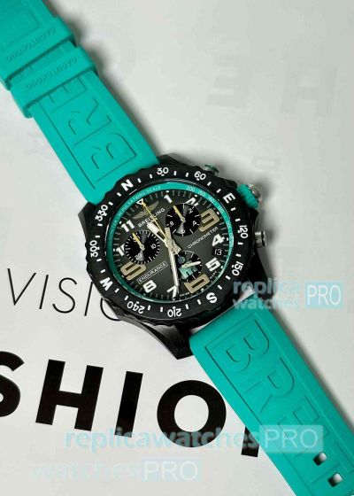 Swiss Copy Breitling Endurance Pro Ironman Special Edition 44 Quartz Watch Green tinted Rubber Strap